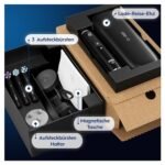 Oral-B iO Series 9 Elektrische Zahnbürste, Schwarz, mit 7 Putzmodi und 3 Aufsteckbürsten – Bild 3