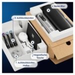 Oral-B iO Series 6 Elektrische Zahnbürste, Grau, mit 5 Putzmodi, 3 Aufsteckbürsten und Reise-Etui – Bild 7