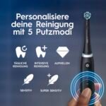 Oral-B iO Series 5 Plus Edition Elektrische Zahnbürsten im Doppelpack, Schwarz und Weiß, mit 5 Putzmodi, 4 Aufsteckbürsten und Reise-Etui – Bild 29