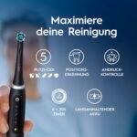 Oral-B iO Series 5 Plus Edition Elektrische Zahnbürsten im Doppelpack, Schwarz und Weiß, mit 5 Putzmodi, 4 Aufsteckbürsten und Reise-Etui – Bild 27
