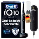 Oral-B iO Series 10 Elektrische Zahnbürste, Schwarz, mit iOSense, 7 Putzmodi und 1 Aufsteckbürste