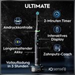 Oral-B iO Series 10 Elektrische Zahnbürste, Schwarz, mit iOSense, 7 Putzmodi und 3 Aufsteckbürsten – Bild 33